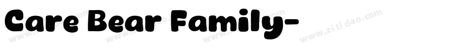 Care Bear Family字体转换